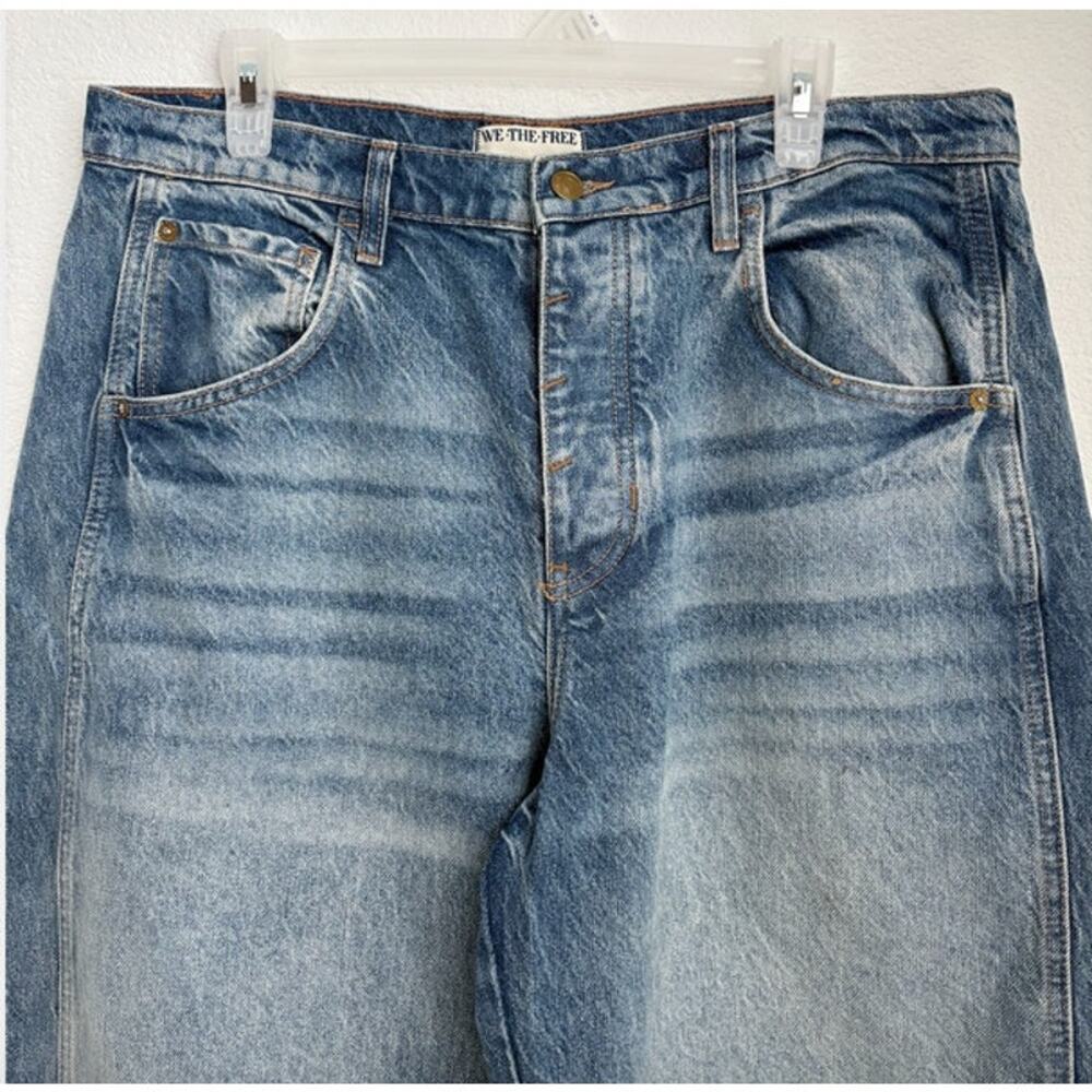 Womens NWOT We The Free Good Luck Mid Rise Barrel Jeans Size 30 - Picture 4 of 9